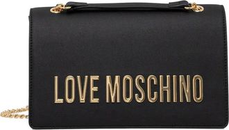 Love Moschino Schoudertas met logo - Zwart