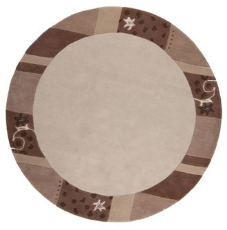 THEKO Alfombra gabbeh floral de lana hecha a mano