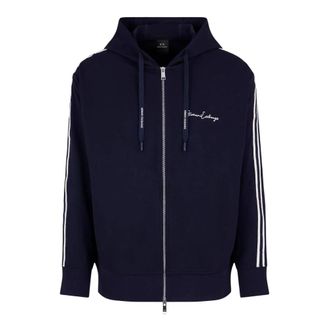 A|X Armani Exchange Zip-through Hoodie - male - Armani Exchange - Zip-throughs - Blue - 2XL - Sweatshirts & Hoodies