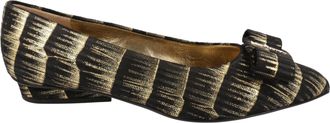 Ferragamo Brush Stroke Effect Viva Ballet Flats - Narrow Width
