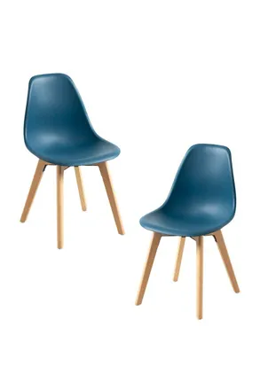 Regalos Miguel Regalos Miguel - Packs Sillas Comedor - Pack 2 Sillas Kelen - Azul Petr&oacute;leo