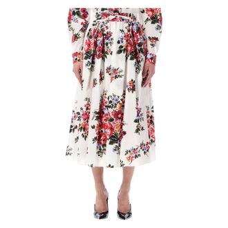 Dolce & Gabbana Midi Skirts, female, Multicolor, Size: S Midi Skirt Mazzo di Fiori