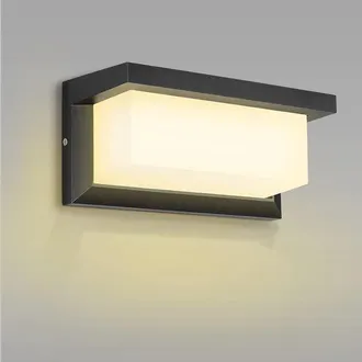 OEM Lampada Da Parete A Led Impermeabile Per Esterni - 18w, Luce Bianca Calda, Ideale Per Giardino E Ingresso