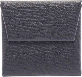 Herm&egrave;s Black Epsom Leather Coin Purse/Coin Case (Pre-Owned)