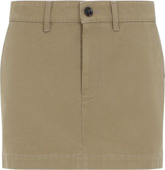 Balenciaga Mini Katoenen Rok - Dames - Korte rokken - Beige - XS - Katoen - Rokken