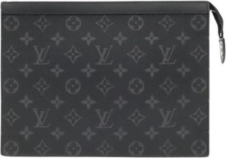 Louis Vuitton Pre-owned Vintage Clutch - Heren - Vintage Clutch - Zwart - ONE Size - Leer - Vintage
