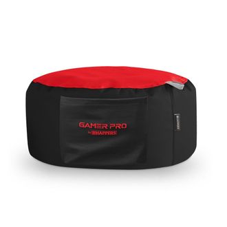 Happers Puff Redondo Gamer Rojo Rojo