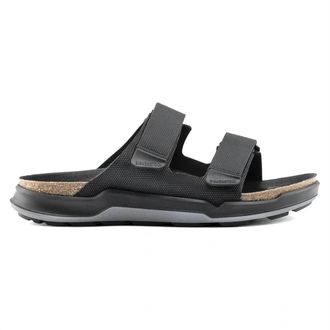 Birkenstock Mens Atacama Cork Footbed Sandals In Black