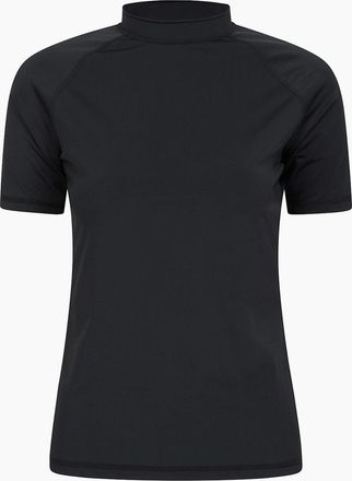 Mountain Warehouse Womens Mountain Warehouse Womens/Ladies UV Protection Rash Guard - Black - Size: 16