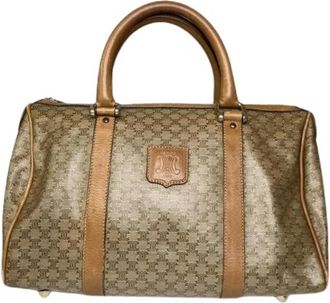 Celine Pre-owned Leather celine-bags - Dames - Vintage Weekendtas - Bruin - ONE Size - Vintage
