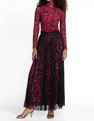 Johnny Was Yolanda Pleated Maxi Skirt In Celebrate