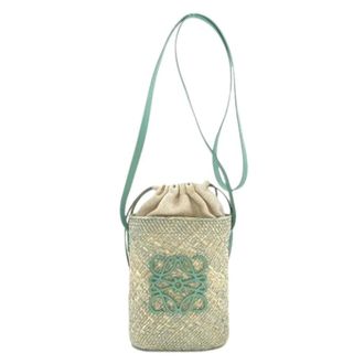 Loewe Pre-owned Bucket Bags, female, Green, Size: ONE SIZE Pre-owned Shoulder Bag
