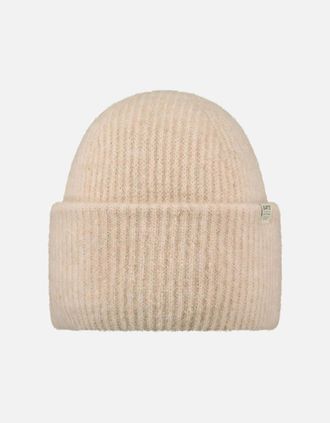 Barts Womens Barts Womens Kylar High Turn Up Knitted Beanie - Cream - Size: ONE size