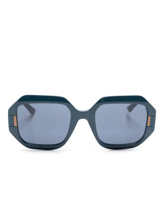 Karl Lagerfeld geometric-frame sunglasses - women - Acetate - 53 - Blue
