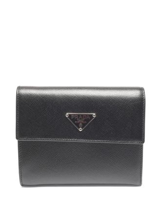 Prada Portafoglio in Saffiano anni 10-20 - Nero