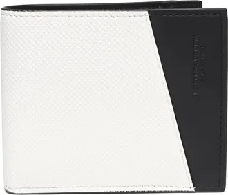 Bottega Veneta Logo Embossed Two Tone Bi-fold Wallet