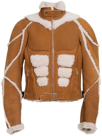 Natasha Zinko Camping shearling jacket - Brown
