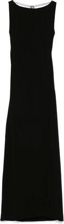 Max Mara Abito lungo in cady - Nero