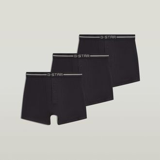 G-Star Button Boxershort Set van 3 - Zwart - Heren