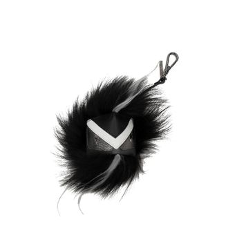 Fendi Schlüsselringe Männer Leder schwarz