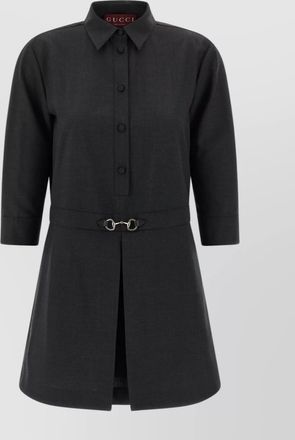 Gucci dress with 3/4 sleeves and belted waist