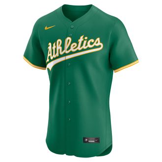Nike Athletics Nike Mens Dri-FIT ADV MLB Elite Jersey in Green | 9B100DZZFZ-JSG