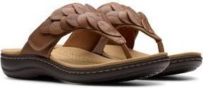 Clarks Laurieann Palm Sandal in Tan Leather at Nordstrom Rack, Size 8.5