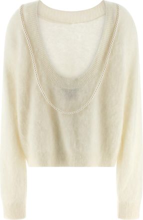 Bernadette Womens White Cashmere Cardigan Clothing