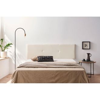 Moonia Cabecero Tapizado Alma Polipiel 90x50x5 Cm - Beige Moonia