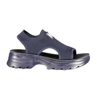 Laura Biagiotti Flat Sandals, female, Blue, Size: 11 US Ankle Strap Sandal