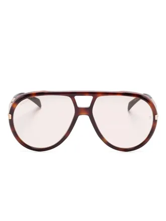 Eyewear by David Beckham pilot-frame sunglasses - Brown