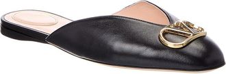 Valentino Vlogo Signature Leather Mule