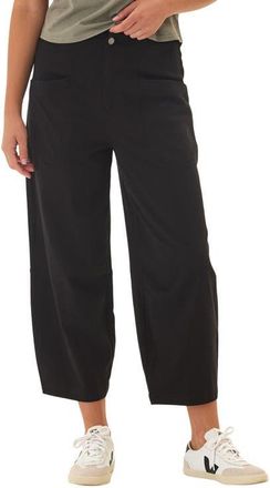 Threads 4 Thought Lauren Crop Barrel Stretch Twill Pants in Black at Nordstrom, Size X-Small
