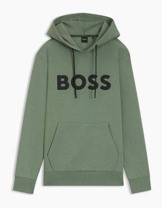 HUGO BOSS Mens Zone Hoodie - Green - Size: 48