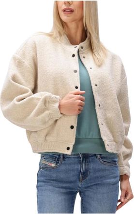 Minus Truien & Vesten, Dames, Beige, M, Polyester, Dames Jassen Msjenia Short Jacket