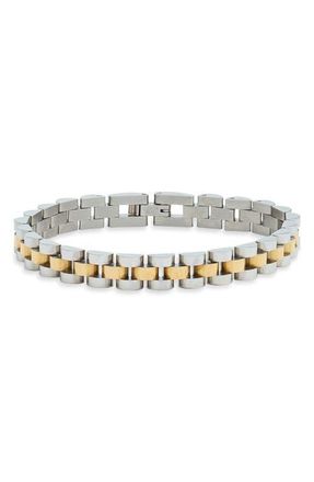 Nordstrom Watch Strap Link Bracelet, Stainless Steel in Silver- Gold at Nordstrom