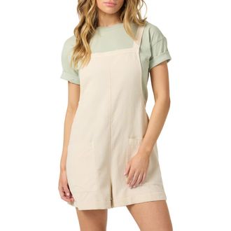 O'Neill Summerlin 2 Cotton & Linen Shortalls in Tapioca at Nordstrom, Size Xx-Large