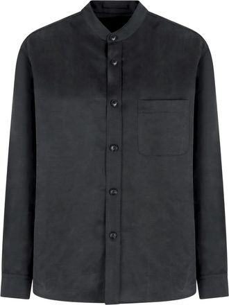 Giorgio Armani Camicia slim in lino - Grigio