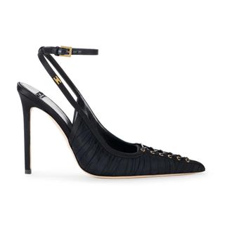 Elisabetta Franchi Dames, Schoenen, Zwart, Maat: 39 EU Leer