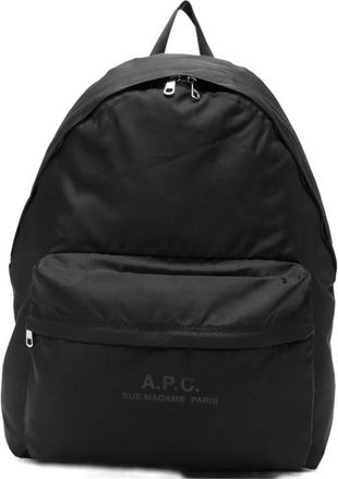 A.P.C. Backstage Nylon Cordura Rugzak - Heren - Rugzakken - Zwart - ONE Size - Nylon - Tassen