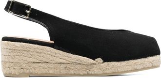 Castaner Black Dosalia Cotton Espadrilles