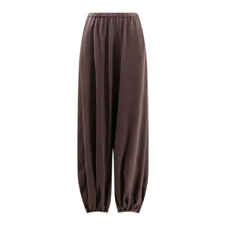 Alysi Tapered Trousers, female, Brown, Size: S Tapered Trousers