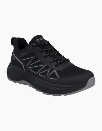 Hi-Tec Mens Hi-Tec Litespeed Low Polyester Mens Black/Carbon Grey Hiking Shoes - Size: 12