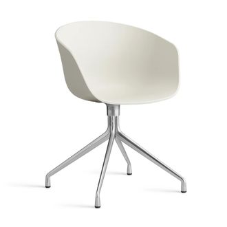 HAY About A Chair AAC 20, Aluminium poliert / melange cream 2.0 (Filzgleiter)