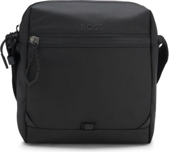 BOSS Reflective-detail reporter bag in faux leather
