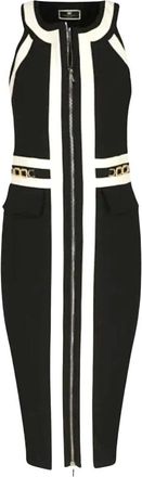 Elisabetta Franchi Kleedjes, Dames, Zwart, L, Vestito
