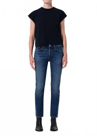 A Gold E Cocktail Ankle Jean In Outline