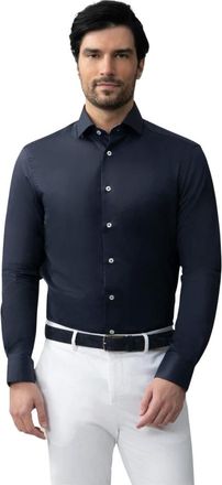 Cavallaro Heren, Overhemden, Blauw, Maat: M Katoen