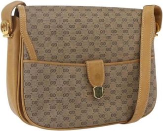 Gucci Pre-owned Vintage Cross Body Bag - Dames - Vintage Schoudertas - Beige - ONE Size - Vintage