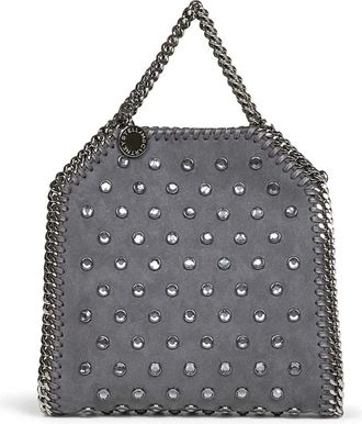 Stella McCartney Tiny Falabella Tote - Dames - Tassen - Grijs - Maat: ONE Size Katoen